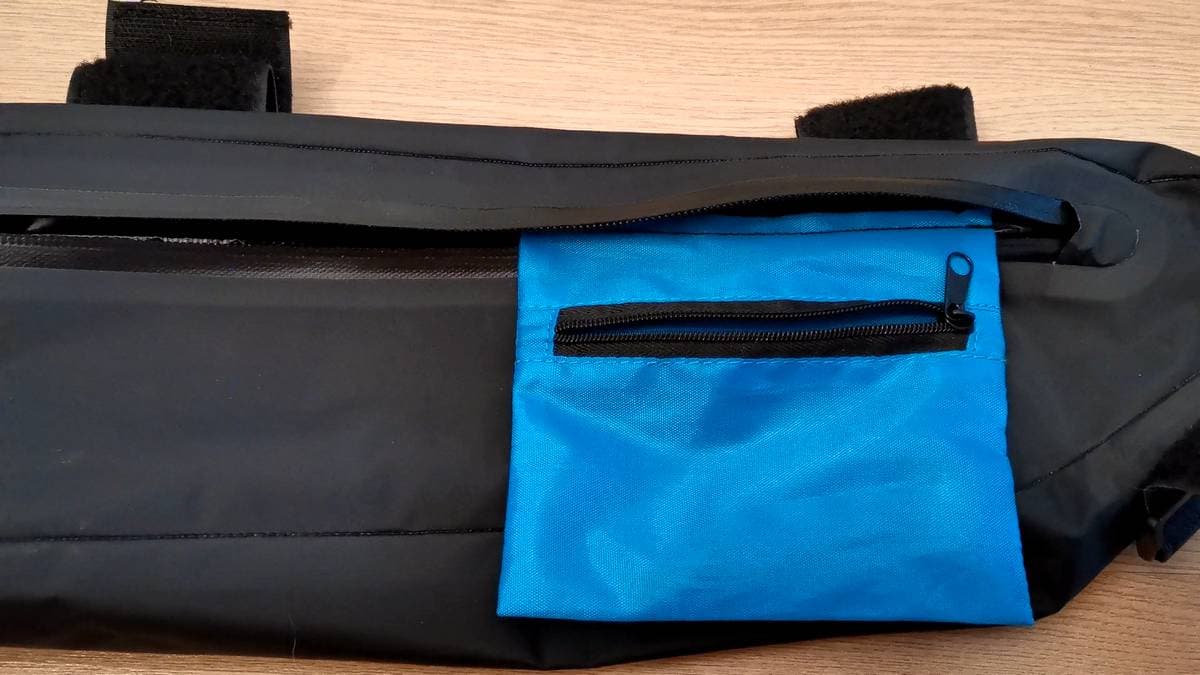 dettaglio borsa da bikepacking