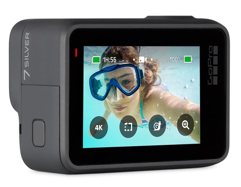 gopro hero7 silver back