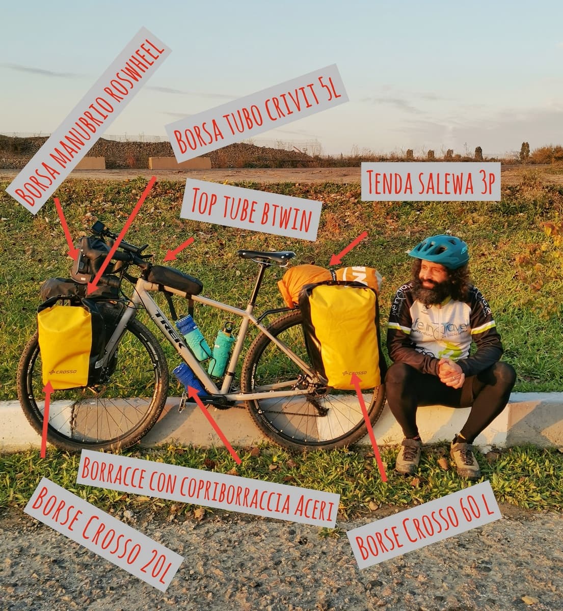 setup bici da viaggio leo