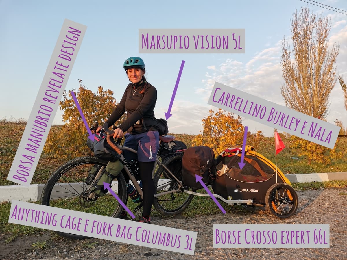 setup bici da viaggio vero