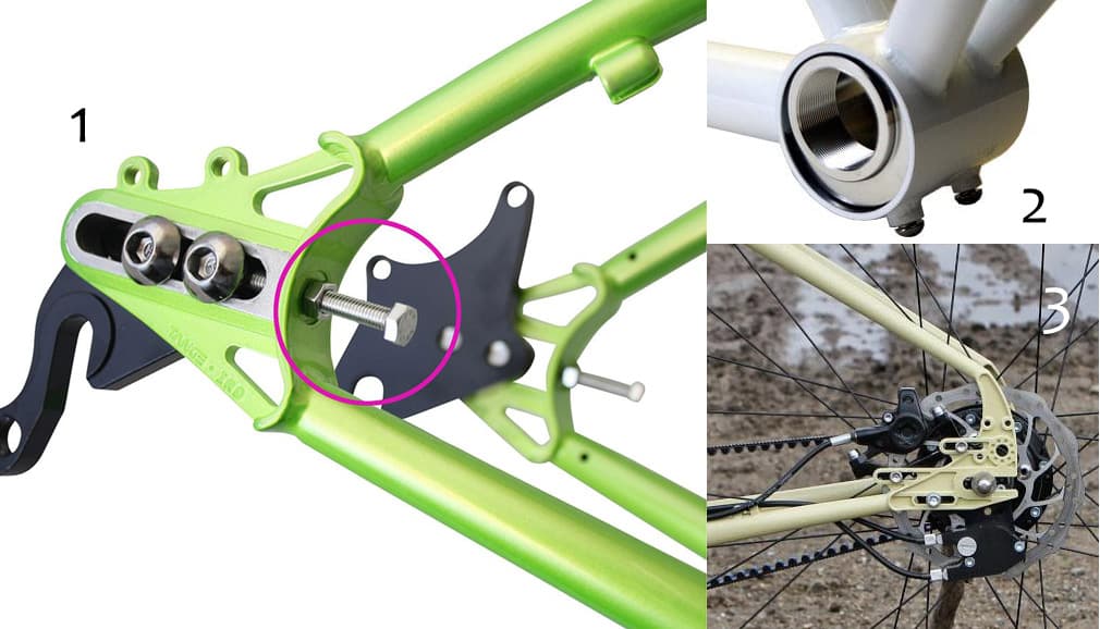 Trasmissione cinghia bici tendicinghia