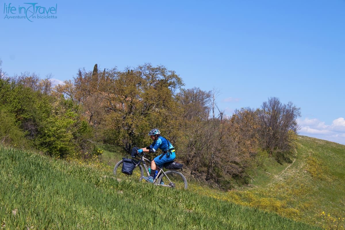 salita setup ibrido viaggio in bici