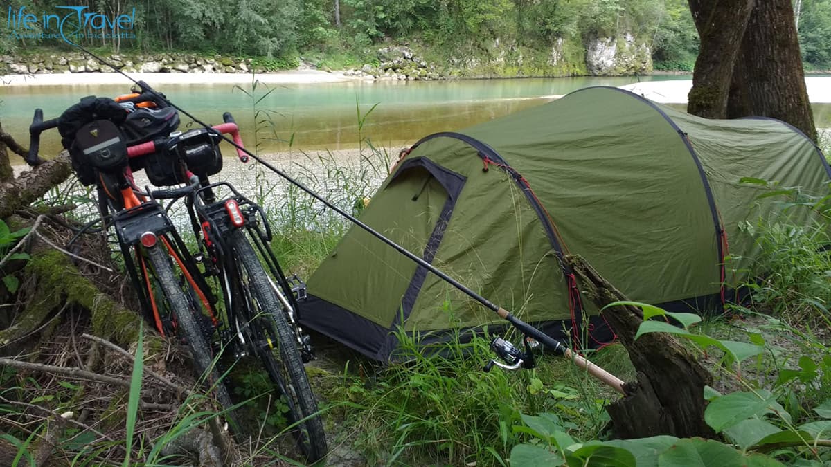 bici e tenda