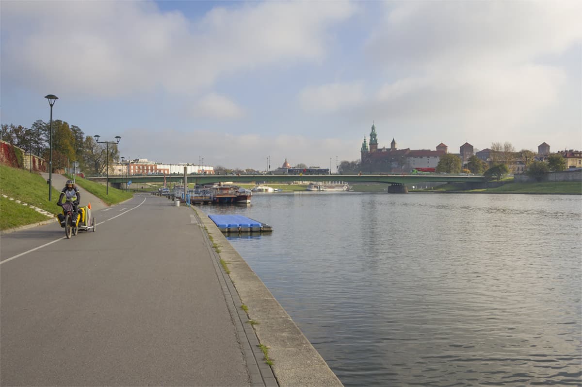 06 ciclovia della vistola a cracovia