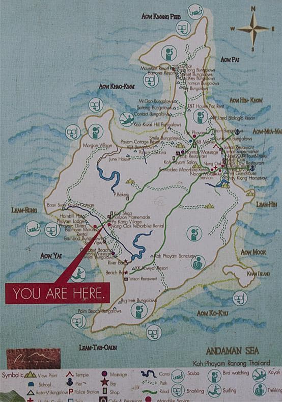 Mappa di Koh Phayam