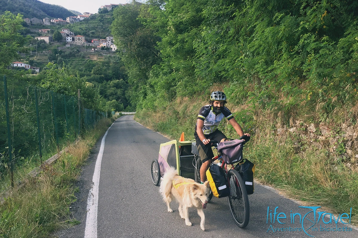 Lunigiana trail in bici Salita Leo Nala