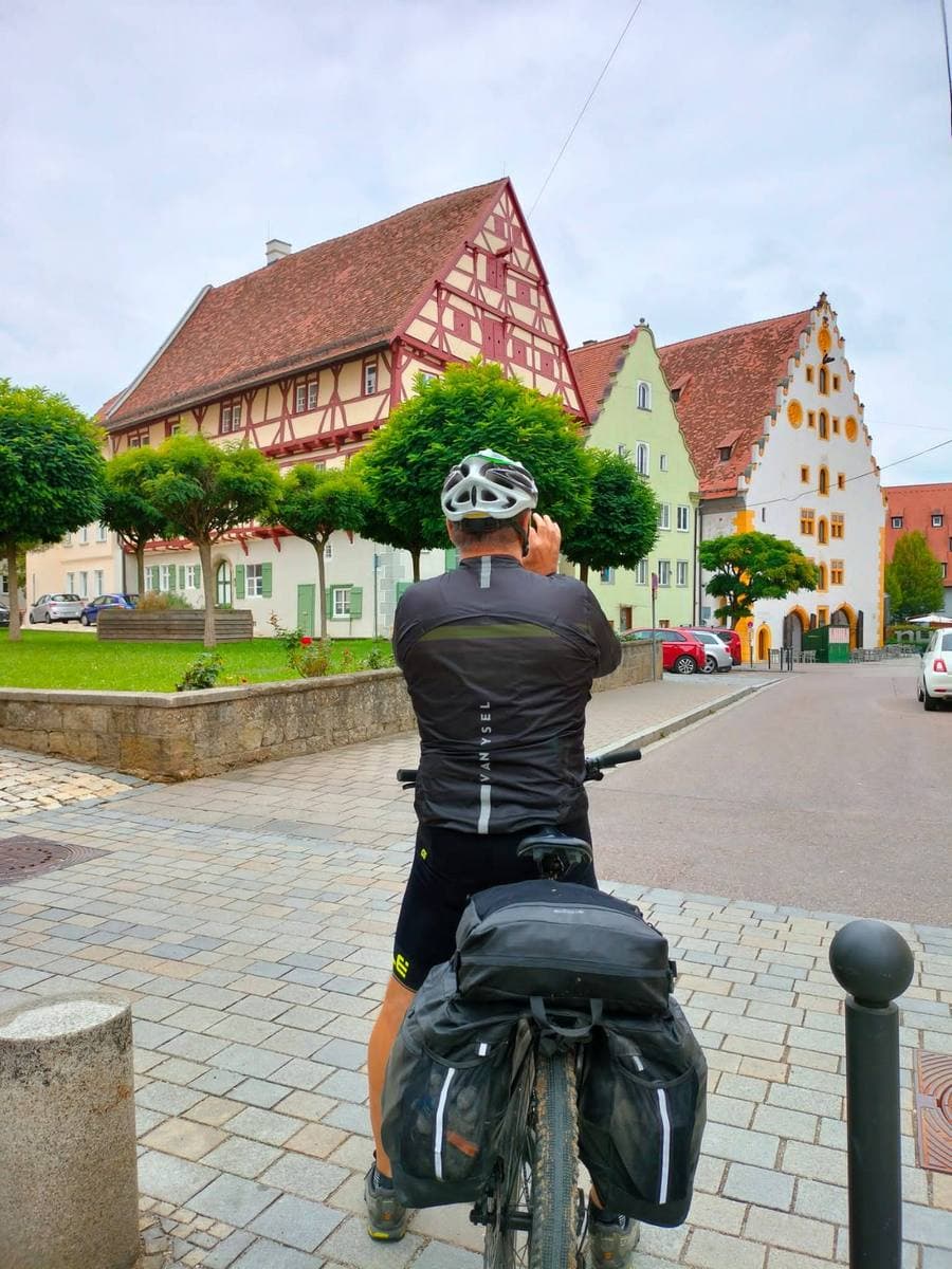 cicloturista in germania