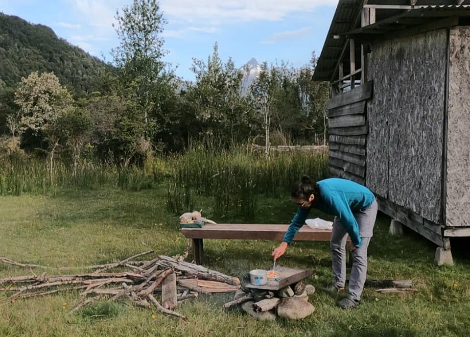 cena all aperto patagonia in bici