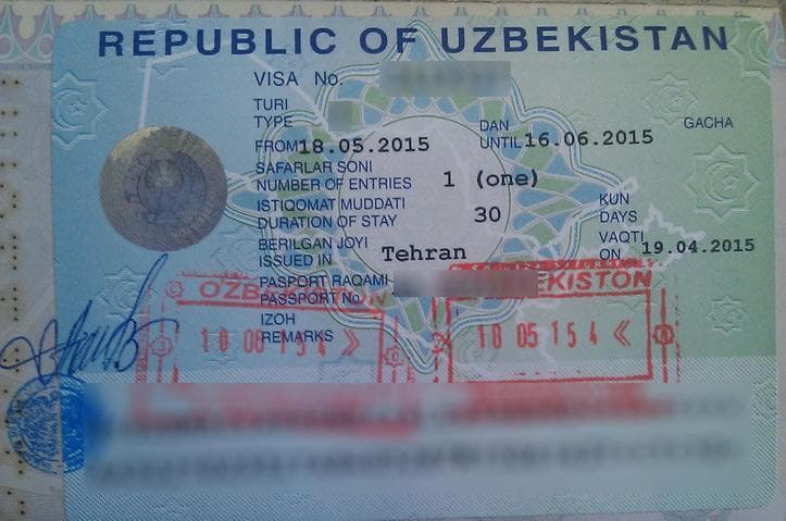 visto uzbekistan