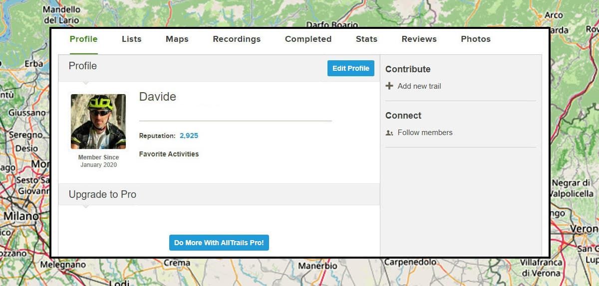 4 Creare percorsi gpx con AllTrails