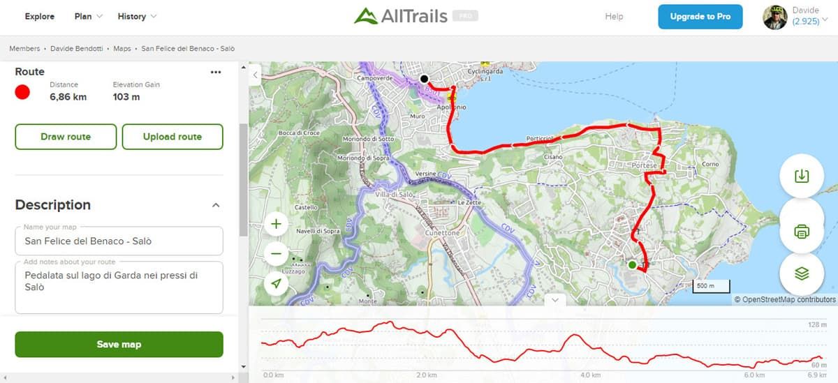 9 Creare percorsi gpx con AllTrails