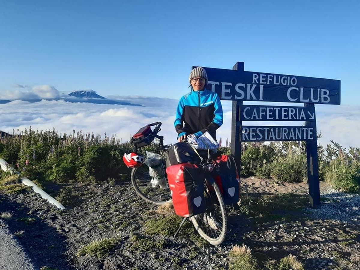 Sul Volcán Osorno in bici