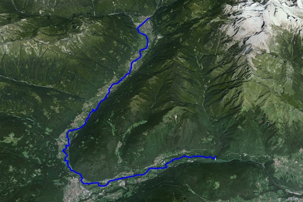 Traccia visualizzata su Google Earth