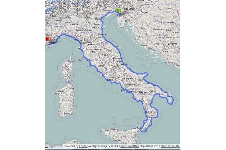 Due ruote lungo le coste