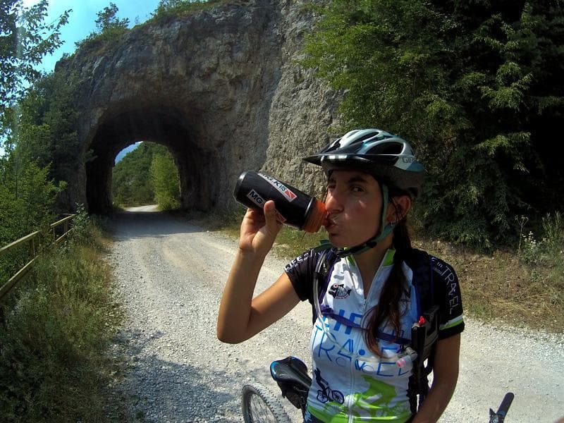bere in bici