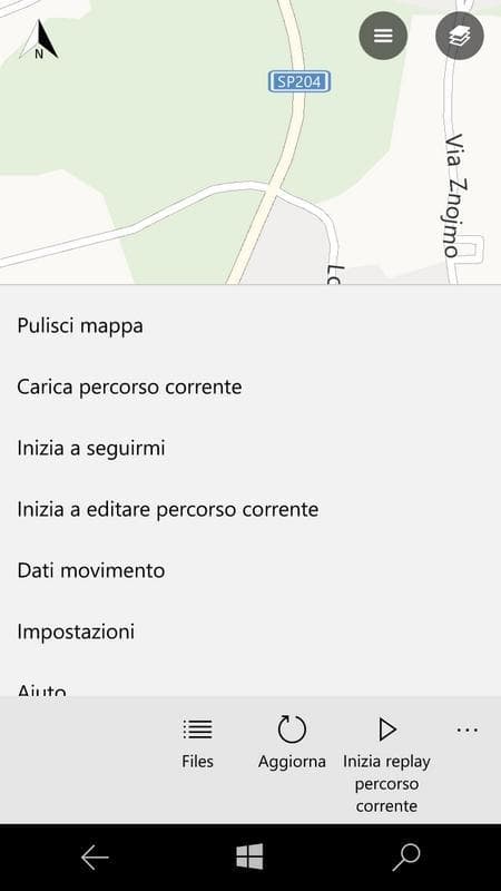 Menu principale