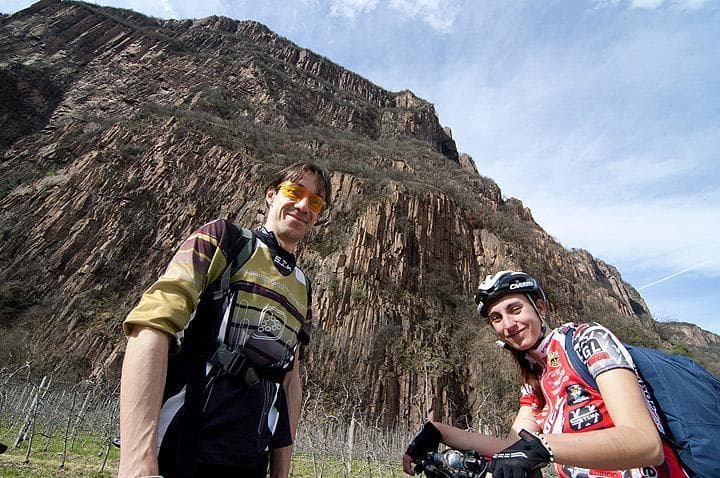 Bikers in MTB in Alto Adige