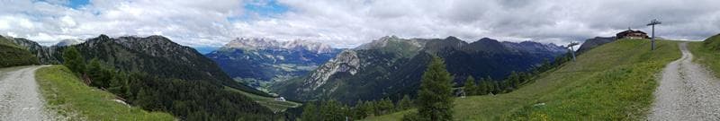 panorama passo lusia mtb