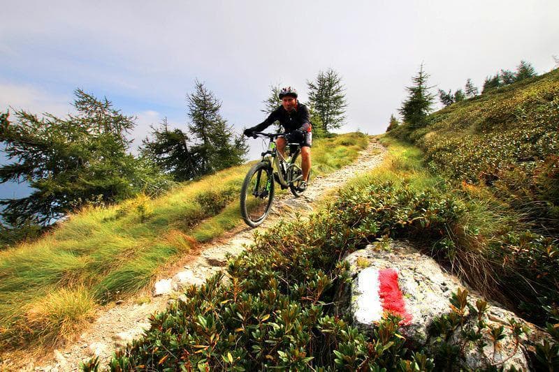 discesa piz tri single trail