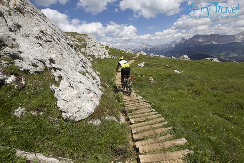 passerella in leno mtb