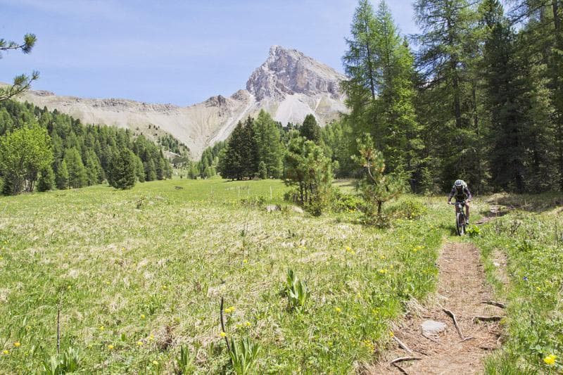 discesa dalla baita delle cascate