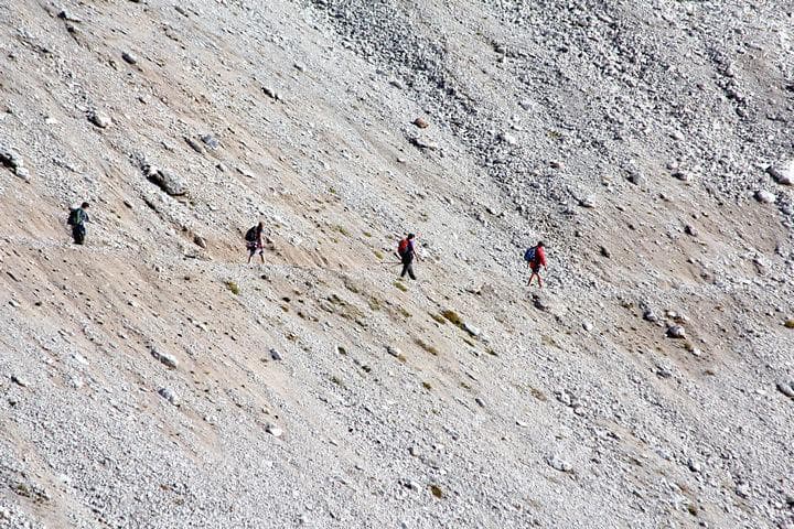 Sentiero su roccia