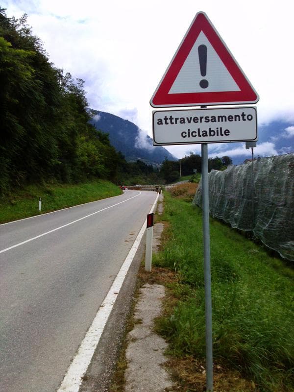 attraversamento ciclabile