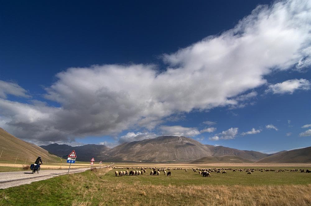 castelluccio e la bici