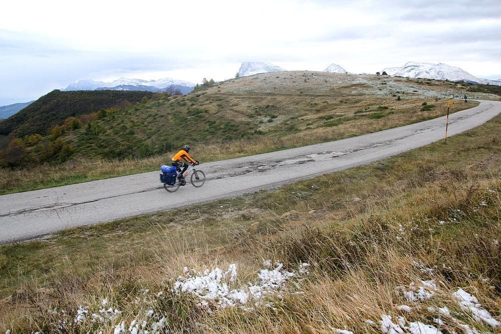 gran sasso in bici