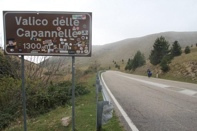 valico delle capannelle abruzzo bici