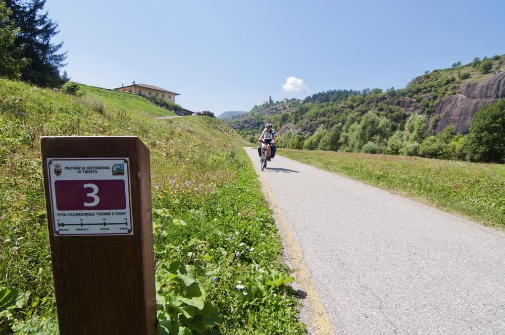 pista ciclabile fiemme fassa