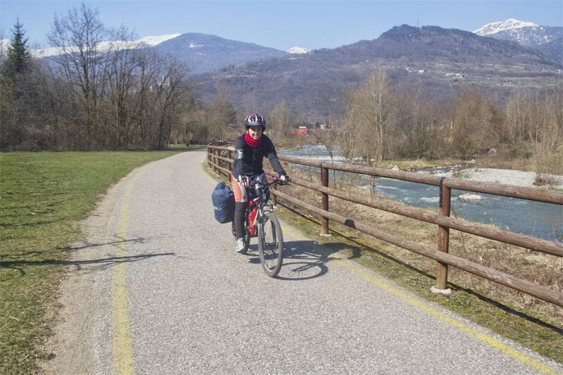 ciclabile valsugana in bici