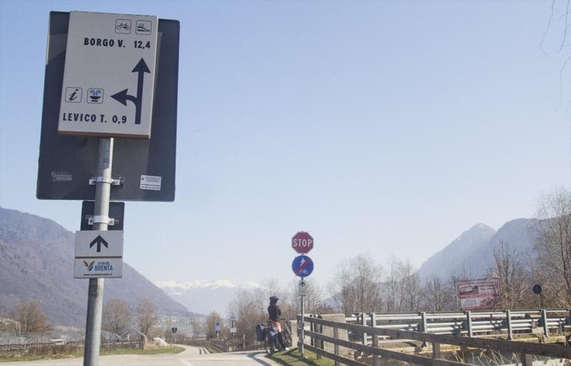 ciclabile valsugana verso borgo