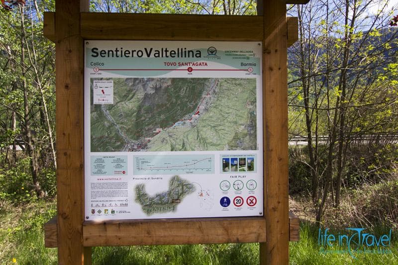 cartellonistica sentiero valtellina