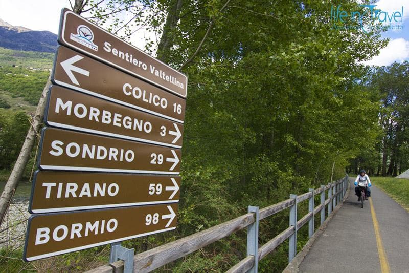 indicazioni sentiero valtellina