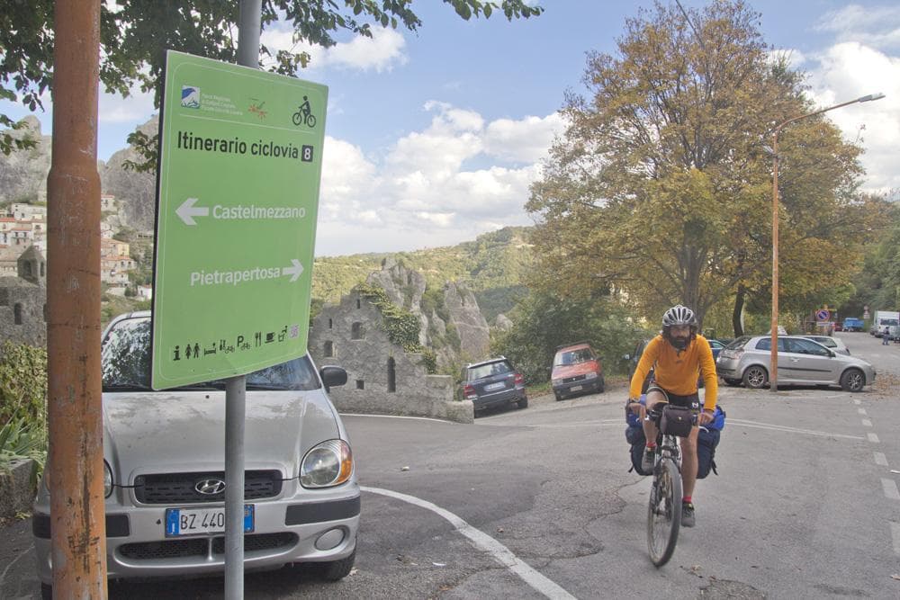 ciclovia dolomiti lucane partenza