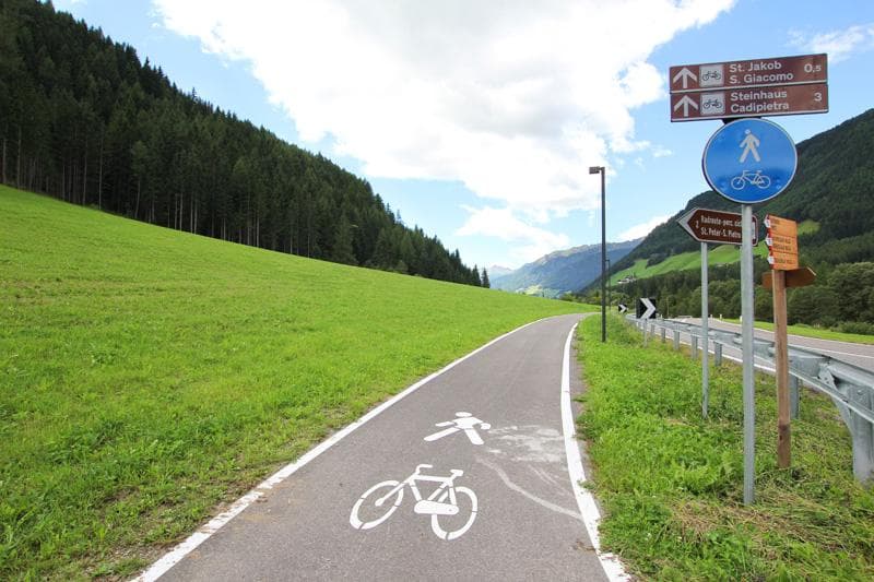segnaletica ciclovia valle aurina