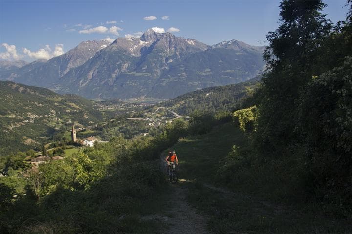 in salita e mtb