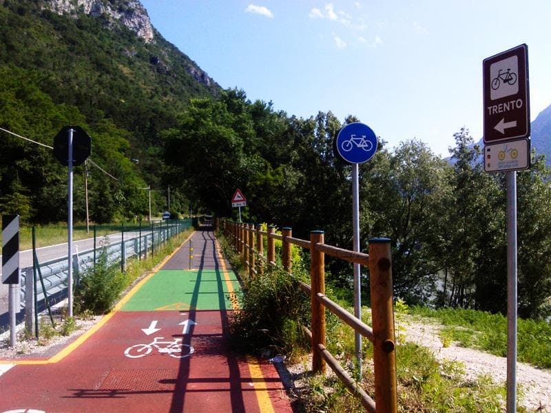 pista ciclabile adige veneto
