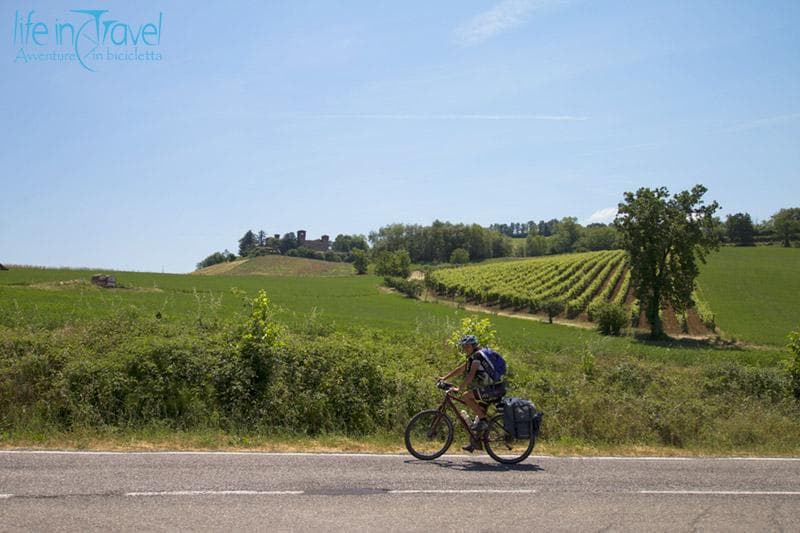verso agazzano in bici