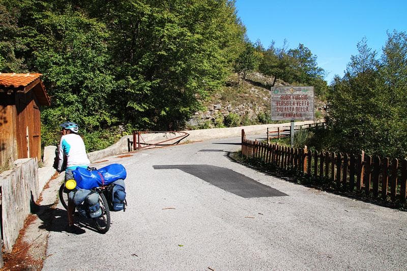 inizio salita cervati