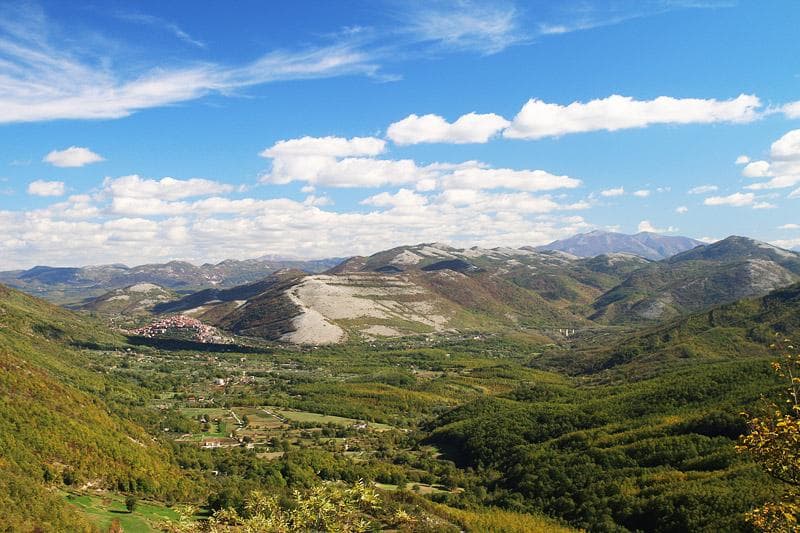 sanza dalla salita al monte cervati in bici