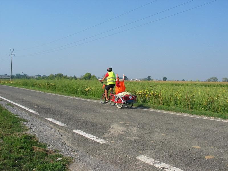 viaggio in graziella bici
