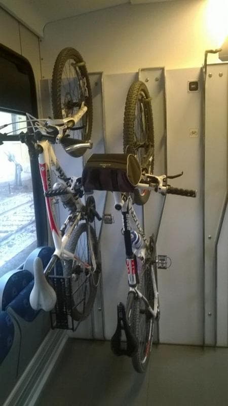 bici appese treno