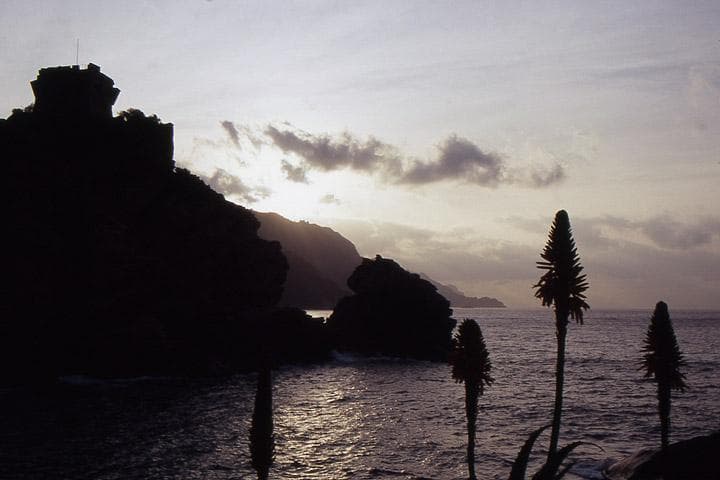 Tramonto in Corsica in bici