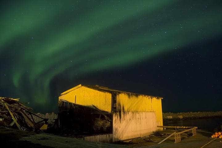 Aurora boreale alle isole Lofoten