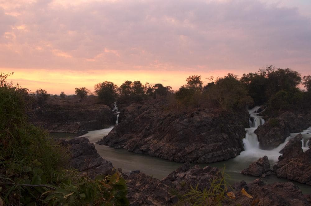 4000 isole mekong cascata