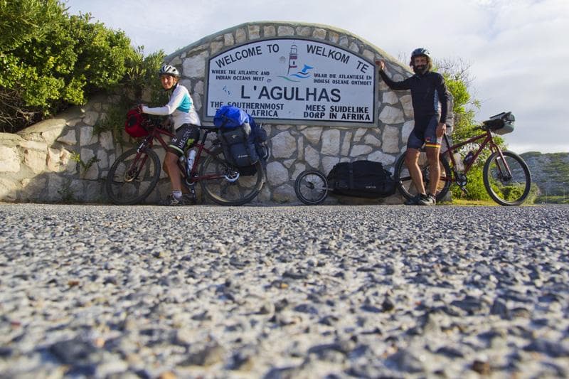 cape agulhas in bicicletta