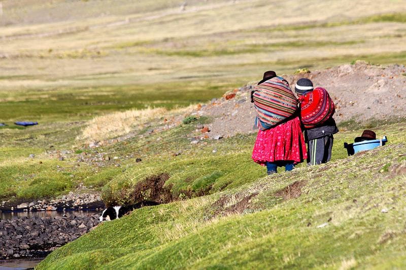 Donne e figlio Pampamarca