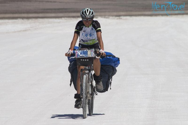 liberta e bicicletta nel salar